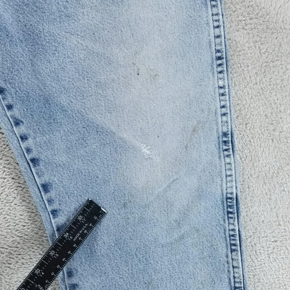 Wrangler Jeans Mens‎ 38x30 Blue George Strait Straight Light Wash Distressed
